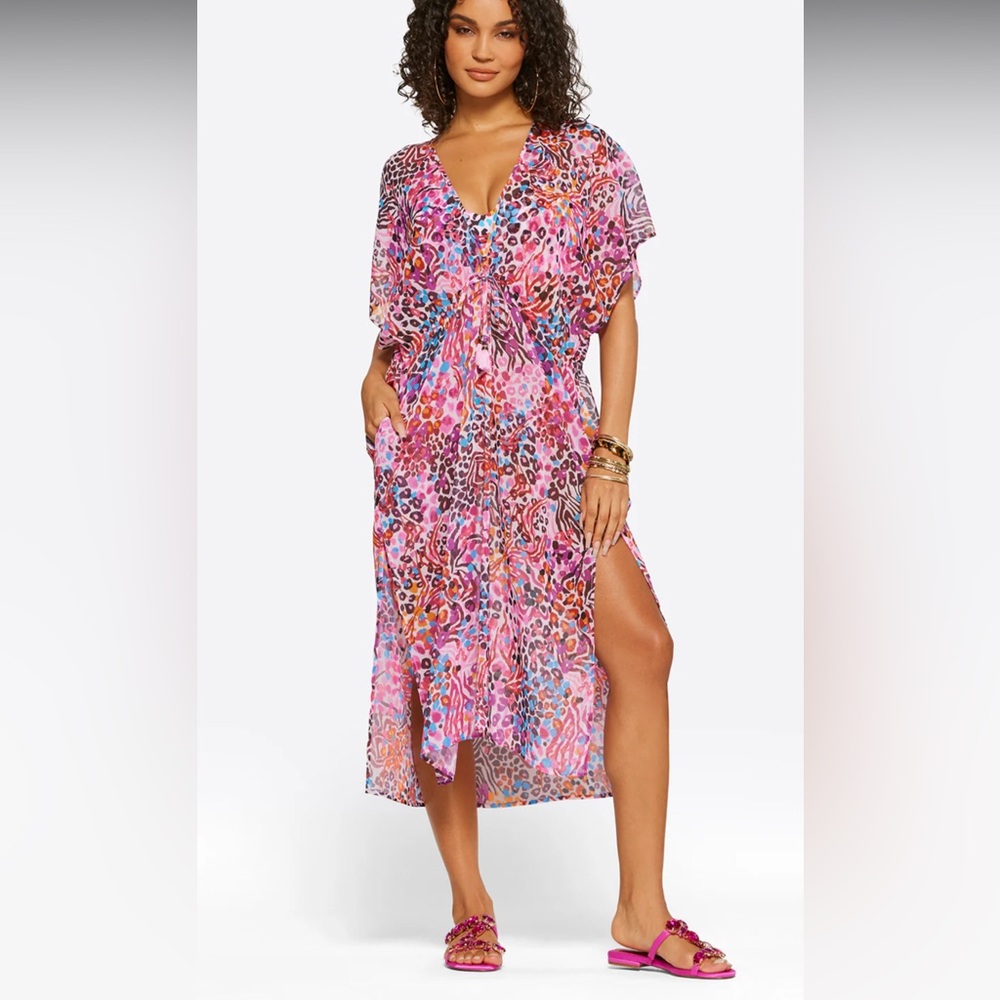 Jessica Simpson swim cover-up  chic size M 
COLOR is photo that I took NOT cover